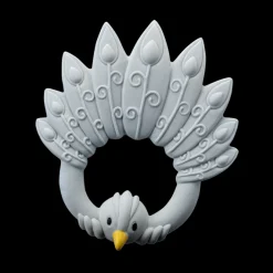 Poudre Organic Peluches & Jouets | ANNEAU DE DENTITION PAON • NATRUBA