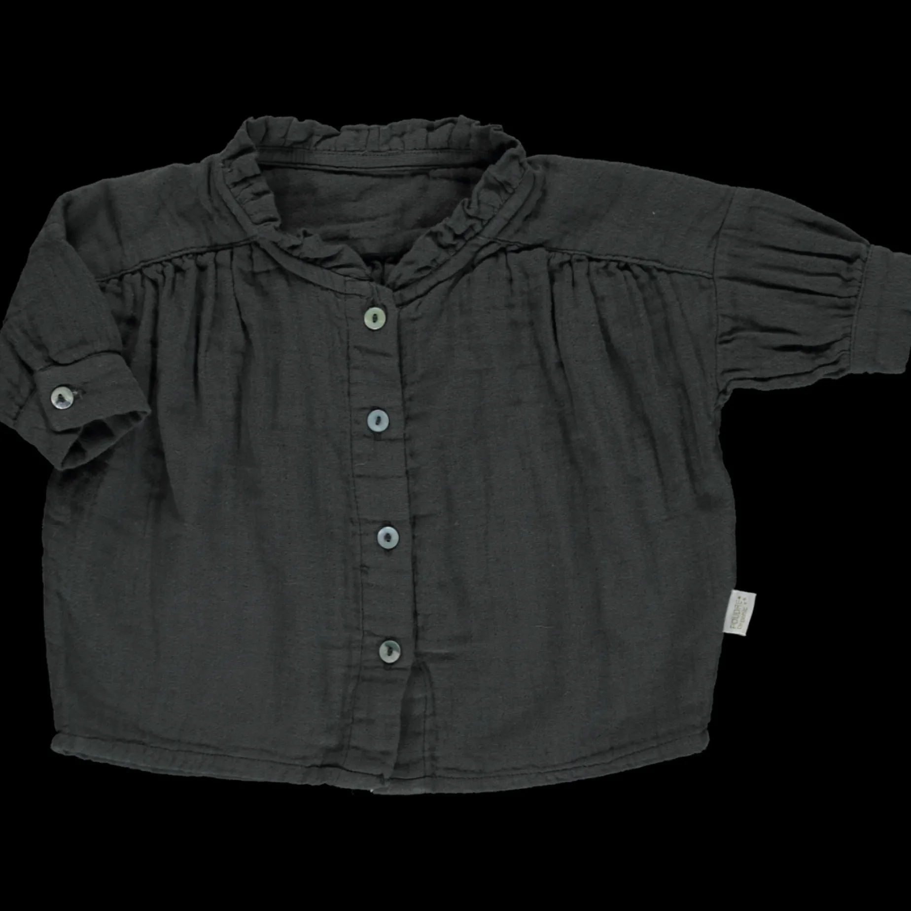 Poudre Organic Blouses & Chemises | BLOUSE AMANDE Pirate Black PirateBlack