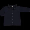 Poudre Organic Blouses & Chemises | BLOUSE ARONIE Denim Dark Blue Denim-Dark-Blue