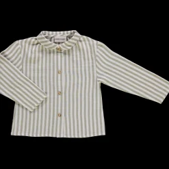 Poudre Organic Blouses & Chemises | Blouses & Chemises | BLOUSE BAMBOU Rayures Green Moss RayuresGreenMoss