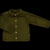 Poudre Organic Blouses & Chemises | BLOUSE BELLADONE VELOURS CÔTELÉ Fir Green FirGreen
