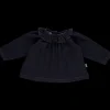 Poudre Organic Blouses & Chemises | BLOUSE CHARME Denim Dark Blue Denim-Dark-Blue