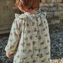 Poudre Organic Blouses & Chemises | BLOUSE CHARME Fleurs Blue Fog Fleurs-Blue-Fog