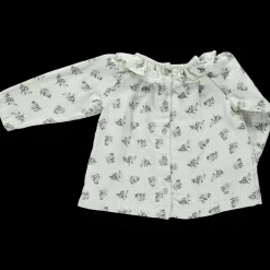 Poudre Organic Blouses & Chemises | BLOUSE CHARME Fleurs Blue Fog Fleurs-Blue-Fog