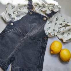 Poudre Organic Blouses & Chemises | BLOUSE CHARME Fleurs Blue Fog Fleurs-Blue-Fog