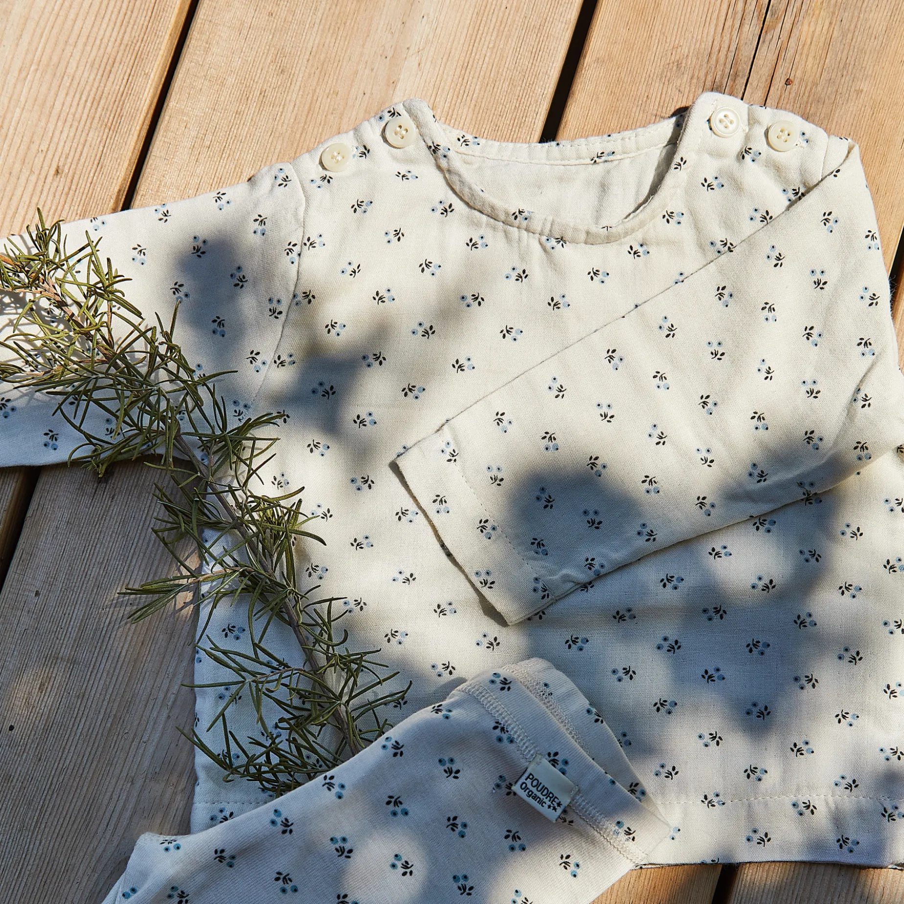 Poudre Organic Blouses & Chemises | BLOUSE HOUBLON Hors Saison Blue Surf Hors-Saison-Blue-Surf