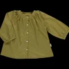 Poudre Organic Blouses & Chemises | Blouses & Chemises | BLOUSE PECAN Points Green Moss PointsGreenMoss