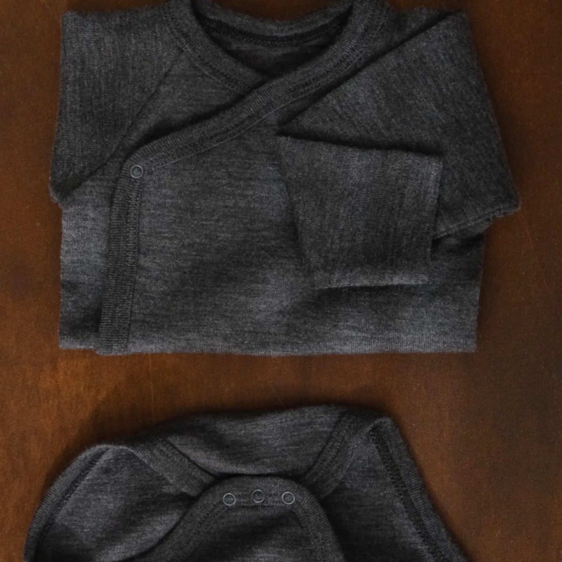 Poudre Organic Bodies | Trousseaux De Naissance & Packs | BODY LIERRE MÉRINOS Gris Chiné GrisChiné