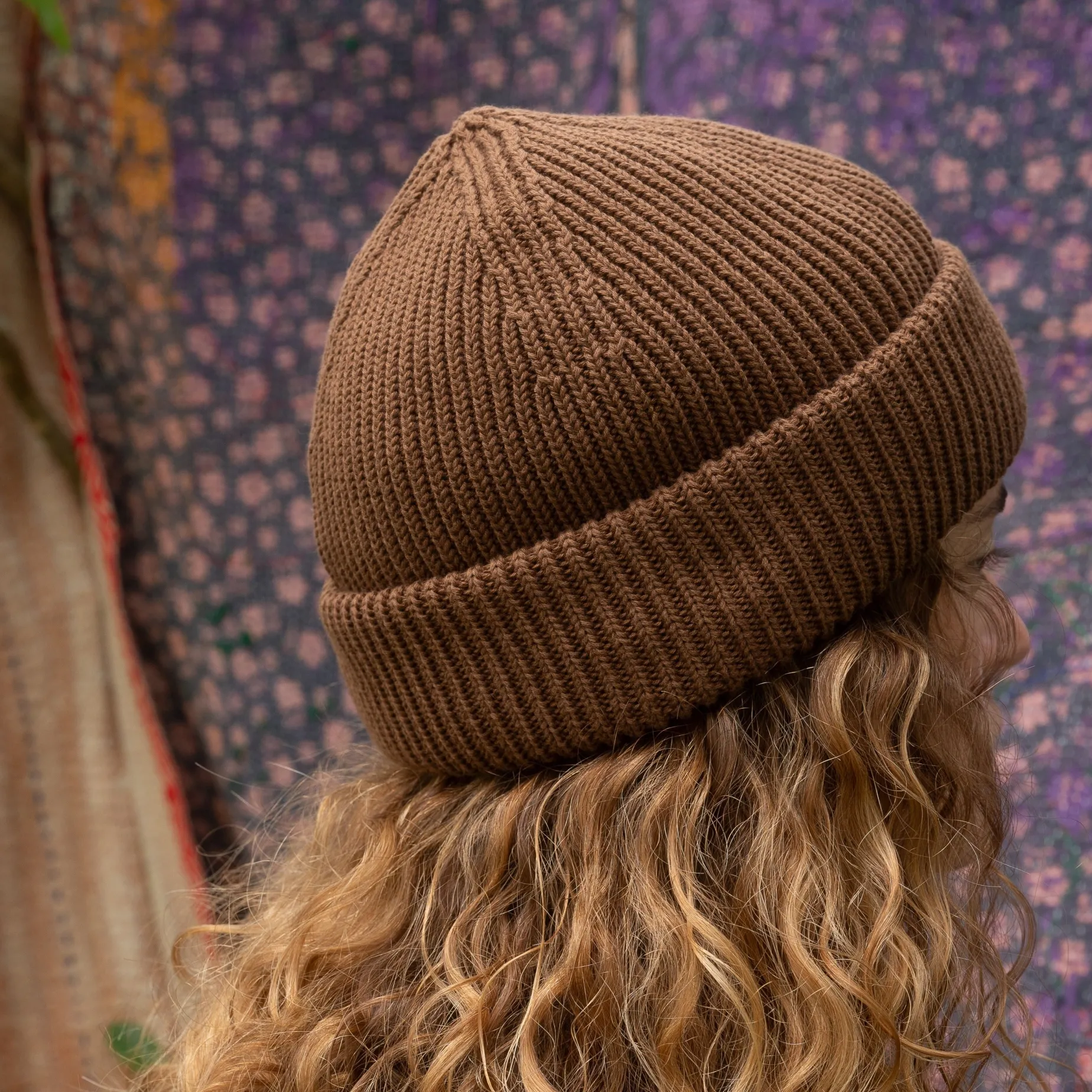 Poudre Organic Bonnets | BONNET BEANIE ADULTE Noisette