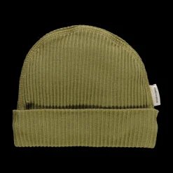 Poudre Organic Béguins, Bonnets Et Chapeaux | BONNET NAISSANCE LITCHI CÔTELÉ Green Moss GreenMoss