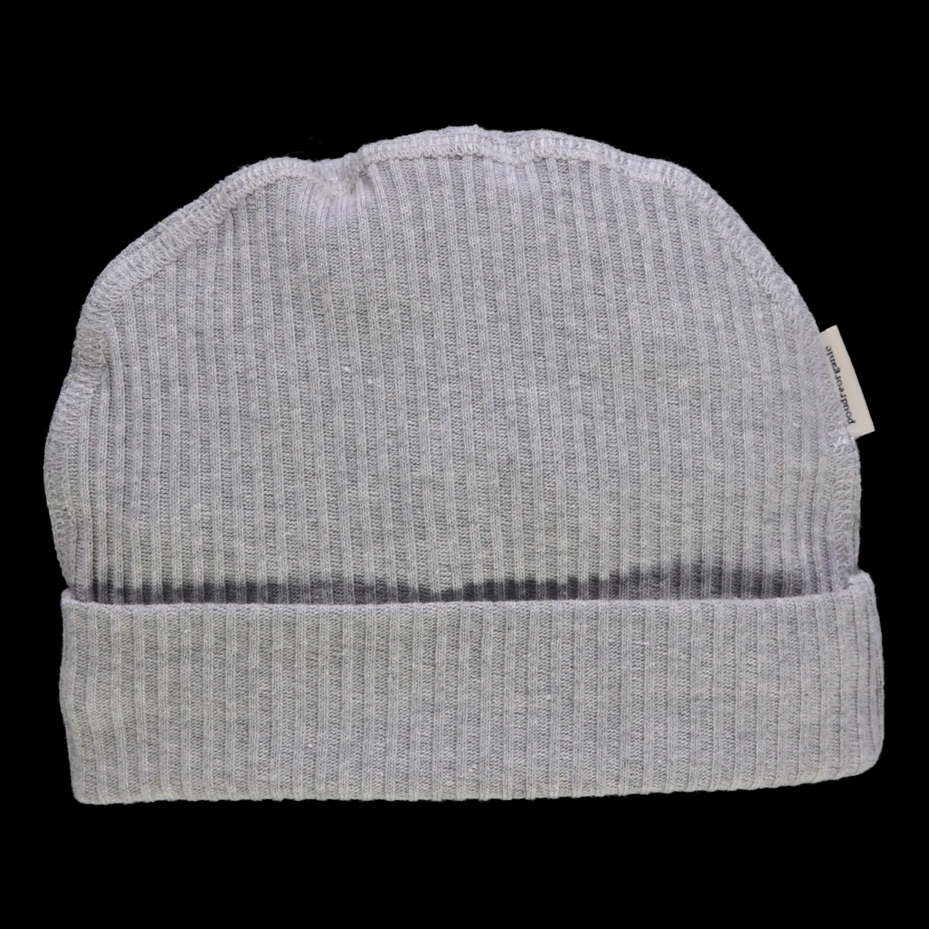 Poudre Organic Béguins, Bonnets Et Chapeaux | BONNET NAISSANCE LITCHI CÔTELÉ Gris Clair Chiné GrisClairChiné