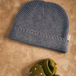 Poudre Organic Béguins, Bonnets Et Chapeaux | Trousseaux De Naissance & Packs | BONNET TRÈFLE Anthracite