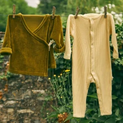 Poudre Organic Cardigans | CACHE COEUR CROCUS VELOURS Fir Green FirGreen
