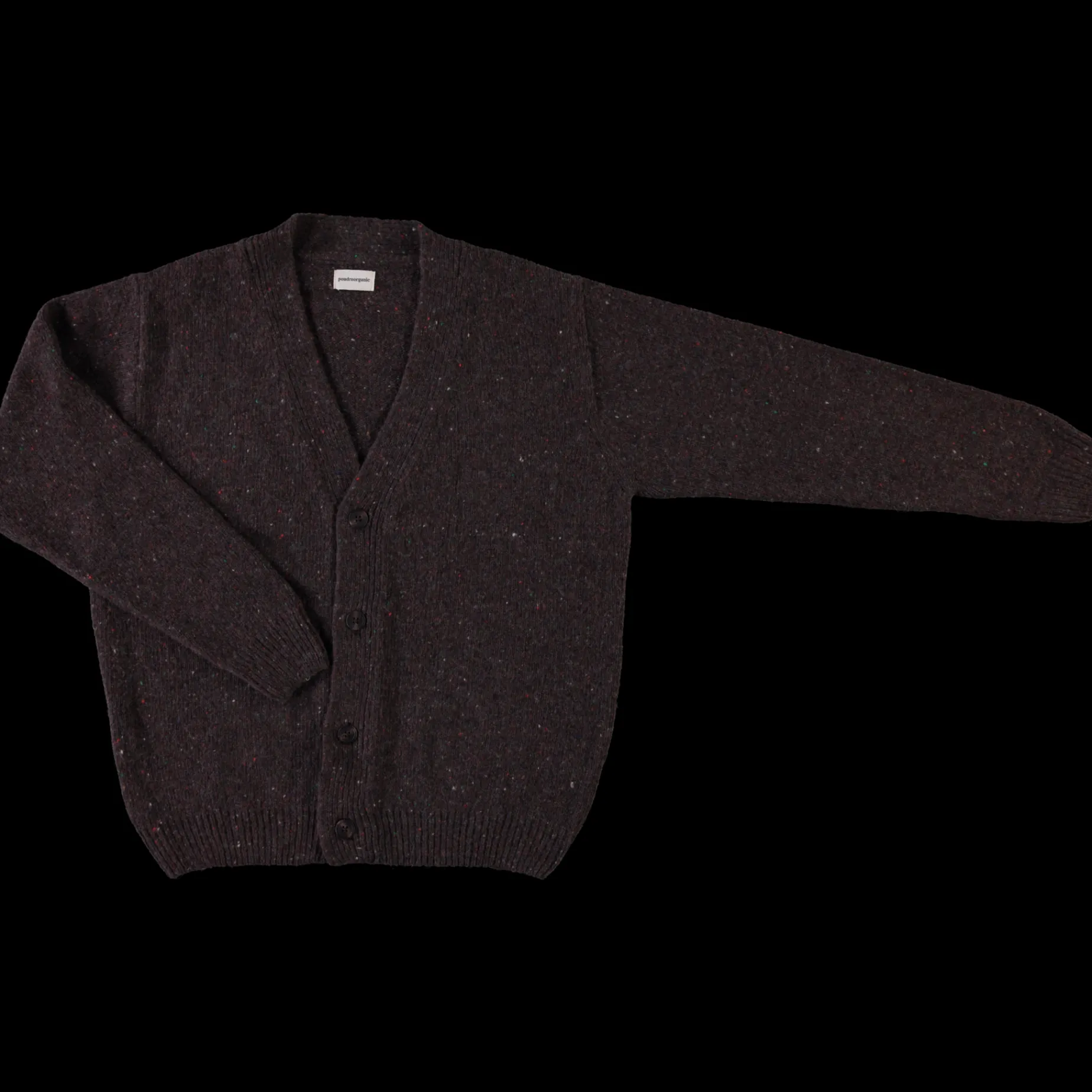 Poudre Organic Cardigans | CARDIGAN AMMI LAINE ADULTE Speckled Earth SpeckledEarth