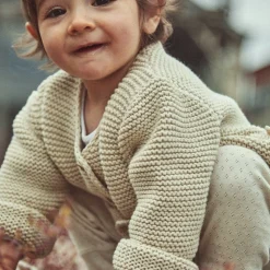 Poudre Organic Cardigans | CARDIGAN ASTER Almond Milk AlmondMilk