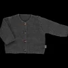 Poudre Organic Cardigans | Trousseaux De Naissance & Packs | CARDIGAN ASTER Anthracite