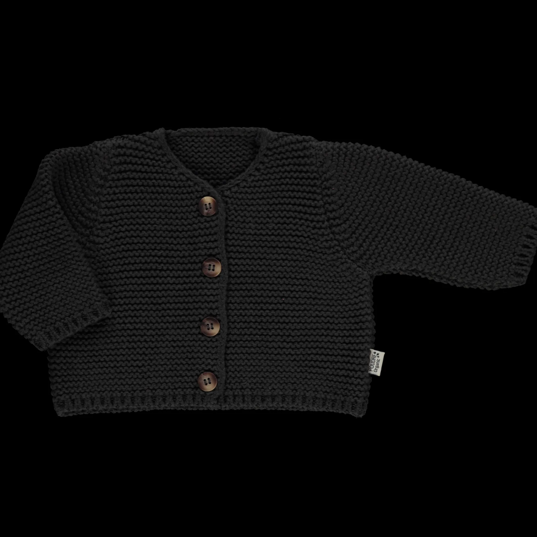 Poudre Organic Cardigans | CARDIGAN ASTER Pirate Black PirateBlack