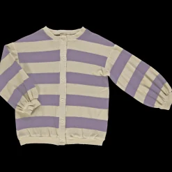 Poudre Organic Cardigans | CARDIGAN BRUNELLE ÉPONGE ADULTE Rayures Lavender RayuresLavender