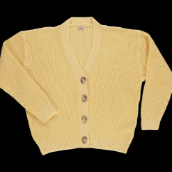 Poudre Organic Cardigans | CARDIGAN MATÉ ADULTE Jaune Pastel JaunePastel