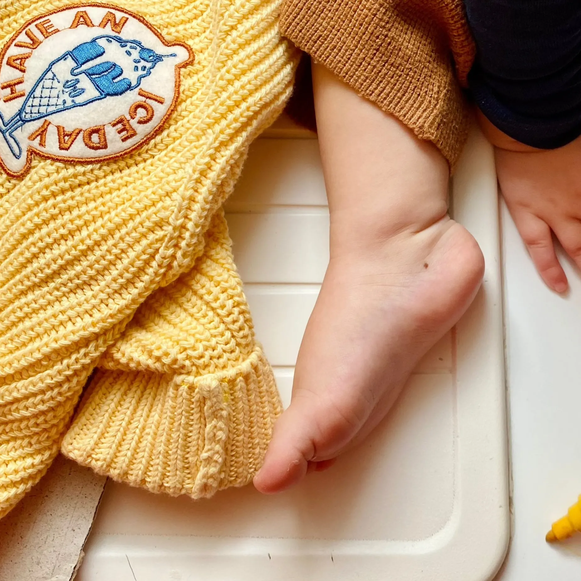 Poudre Organic Cardigans | Cardigans | CARDIGAN MATÉ ICE-CREAM Jaune Pastel Ice-creamJaunePastel