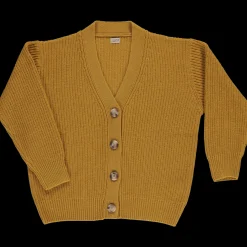 Poudre Organic Cardigans | CARDIGAN MATÉ LAINE ADULTE Moutarde