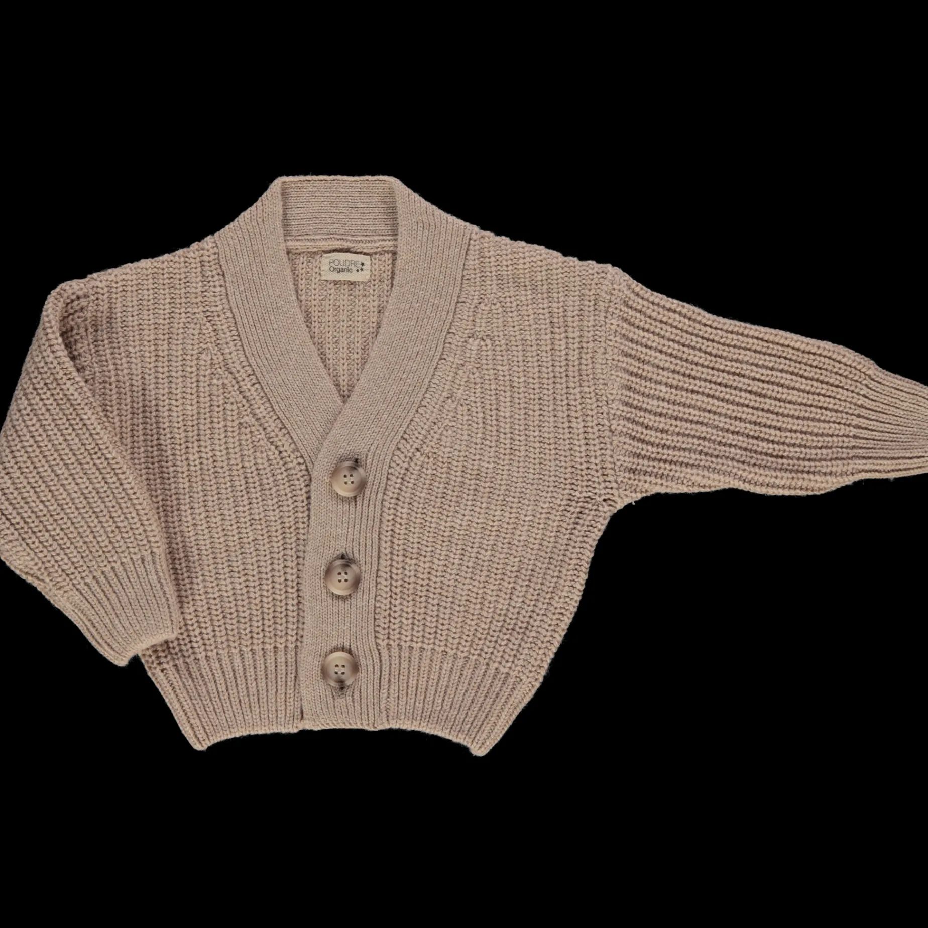 Poudre Organic Cardigans | Cardigans | CARDIGAN MATÉ LAINE Beige