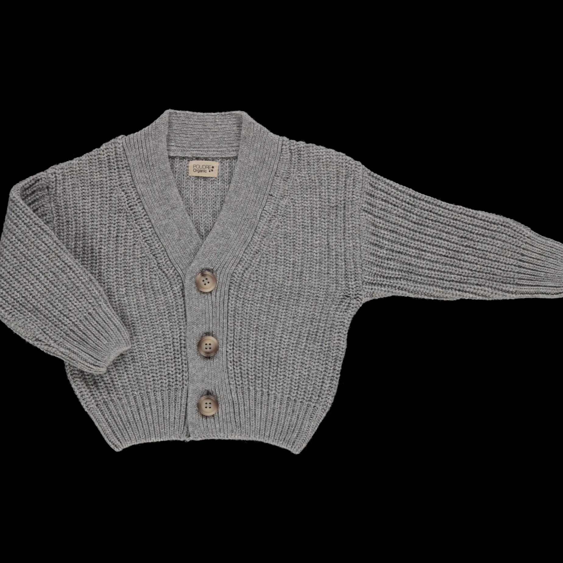 Poudre Organic Cardigans | Cardigans | CARDIGAN MATÉ LAINE Gris