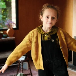 Poudre Organic Cardigans | Cardigans | CARDIGAN MATÉ LAINE Moutarde