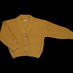 Poudre Organic Cardigans | Cardigans | CARDIGAN MATÉ LAINE Moutarde