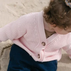 Poudre Organic Cardigans | Cardigans | CARDIGAN MATÉ Rose Pastel RosePastel