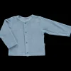Poudre Organic Cardigans | CARDIGAN MELISSE ÉPONGE Blue Fog BlueFog