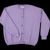 Poudre Organic Cardigans | CARDIGAN PÉTALE ADULTE Lavender