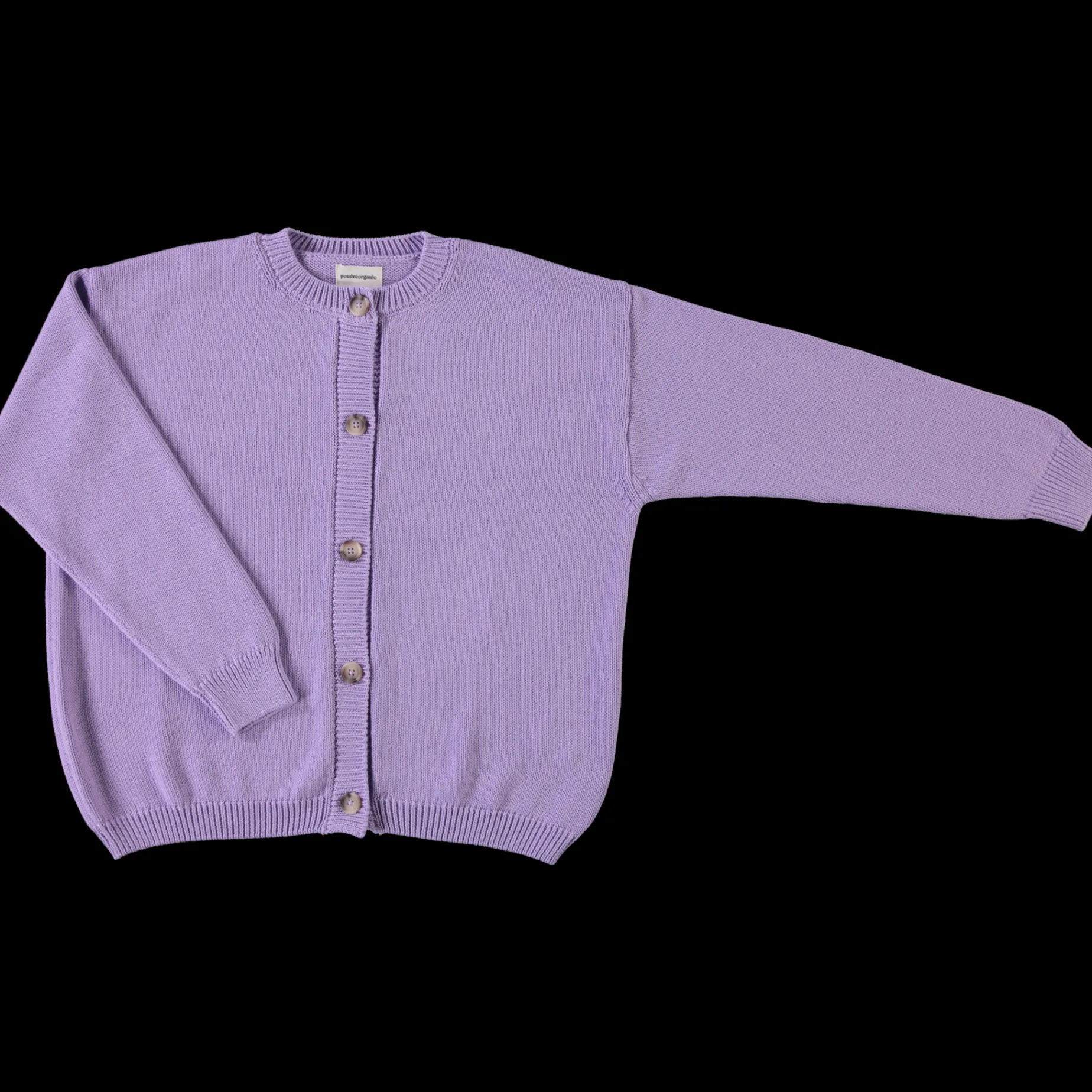 Poudre Organic Cardigans | CARDIGAN PÉTALE ADULTE Lavender