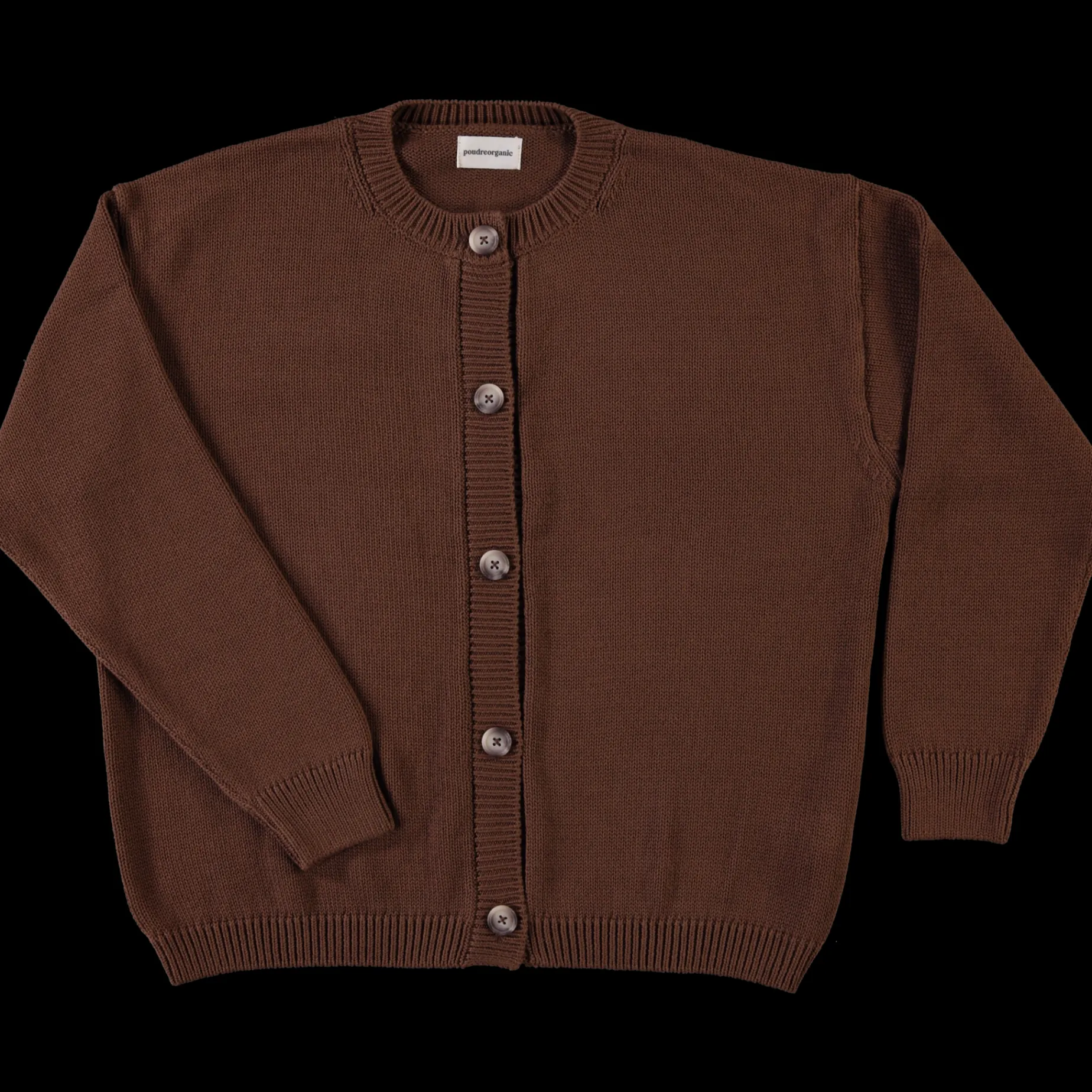 Poudre Organic Cardigans | CARDIGAN PÉTALE ADULTE Noisette