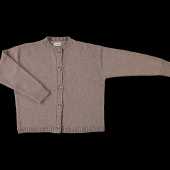 Poudre Organic Cardigans | CARDIGAN PÉTALE LAINE ADULTE Dark Sand DarkSand