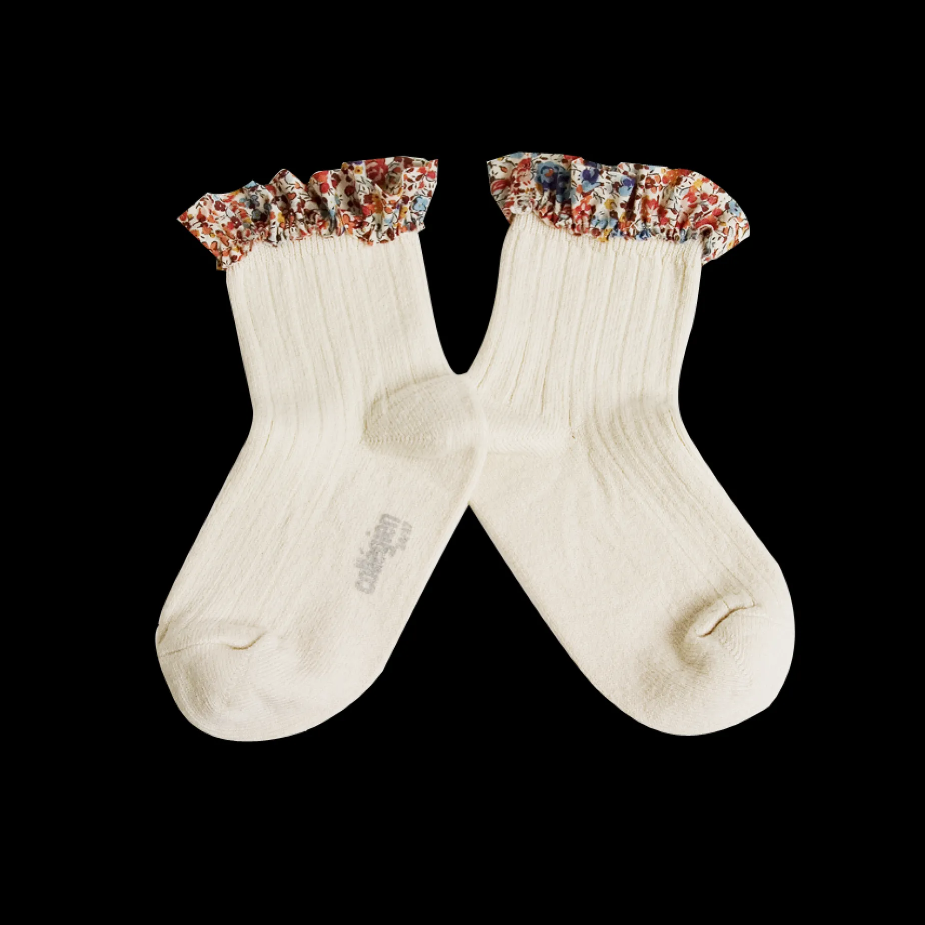 Poudre Organic Chaussettes & Collants | Chaussettes & Collants | CHAUSSETTES CHARLOTTE À DENTELLES LIBERTY Doux Agneaux DouxAgneaux