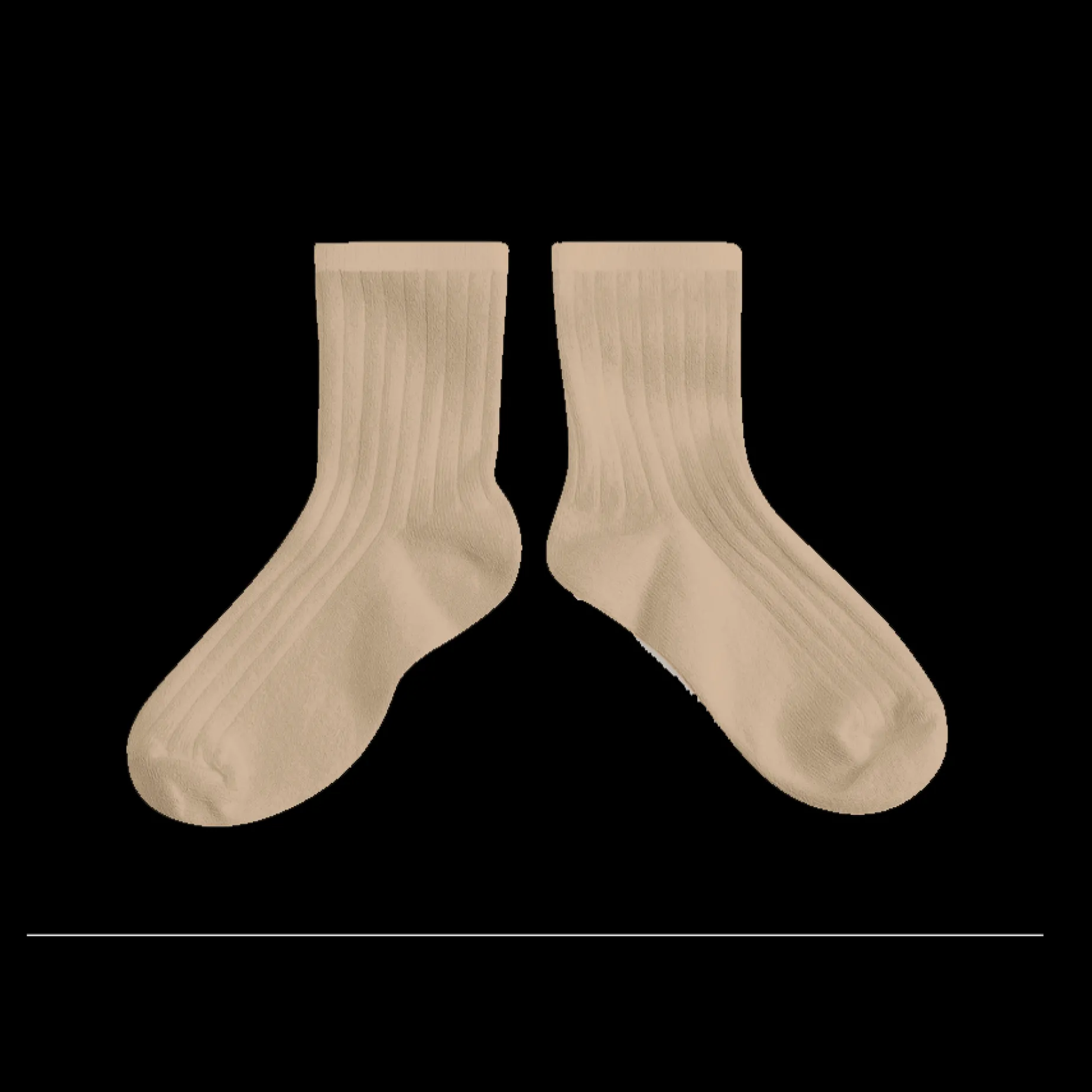 Poudre Organic Chaussettes & Collants | Chaussettes & Collants | CHAUSSETTES COURTES À CÔTES Petite Taupe PetiteTaupe