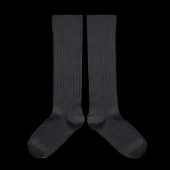 Poudre Organic Chaussettes & Collants | Chaussettes & Collants | CHAUSSETTES HAUTES À CÔTES Pierre de Volvic PierredeVolvic