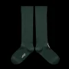 Poudre Organic Chaussettes & Collants | Chaussettes & Collants | CHAUSSETTES HAUTES À CÔTES Vert Forêt VertForêt