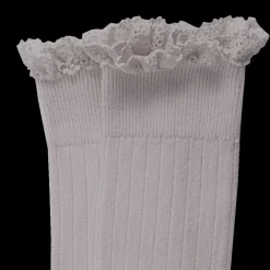 Poudre Organic Chaussettes & Collants | Chaussettes & Collants | CHAUSSETTES JOSEPHINE À DENTELLES Jour de Pluie JourdePluie