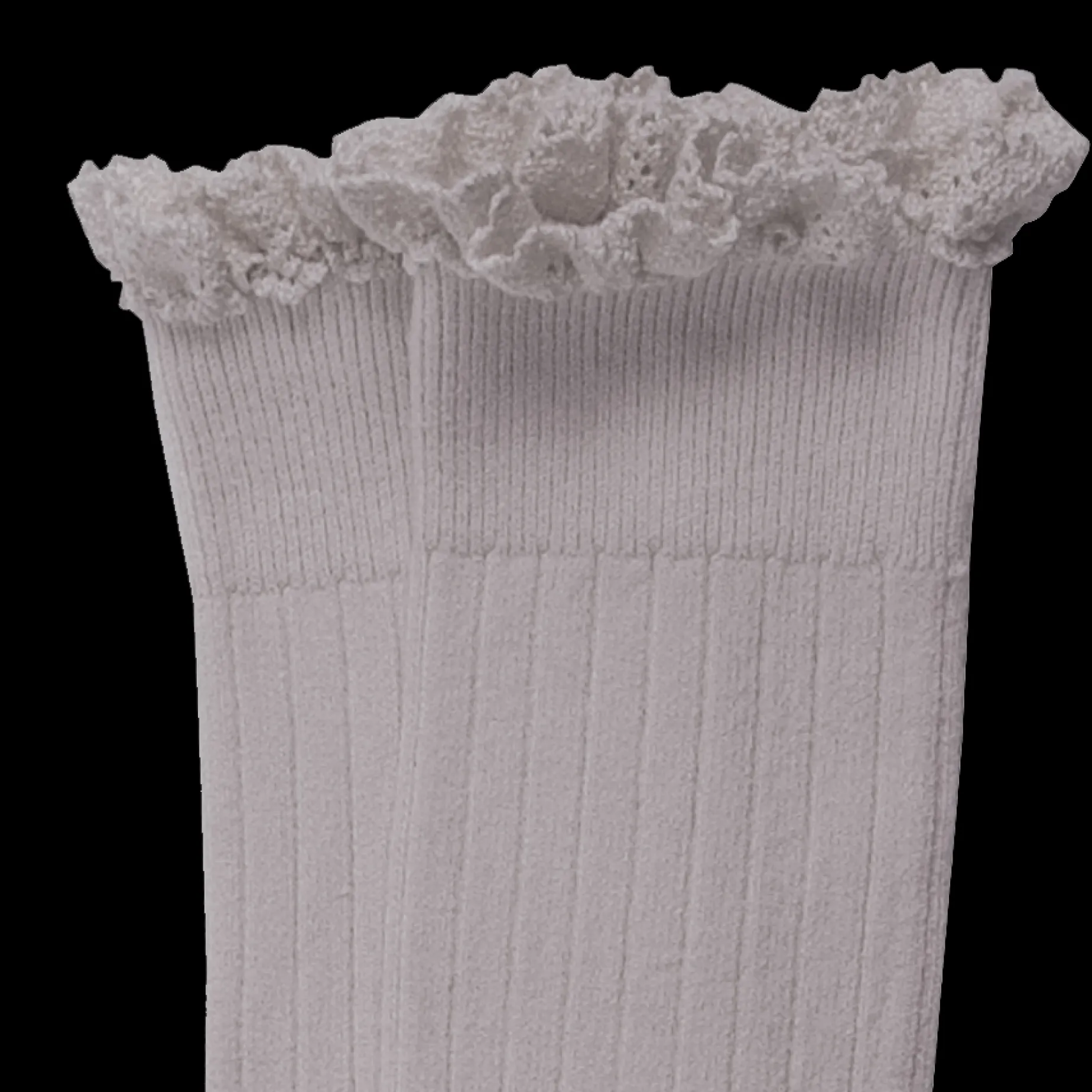 Poudre Organic Chaussettes & Collants | Chaussettes & Collants | CHAUSSETTES JOSEPHINE À DENTELLES Jour de Pluie JourdePluie