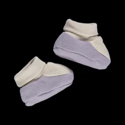 Poudre Organic Chaussons | CHAUSSONS WAKAME Rayures Lavender RayuresLavender