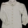 Poudre Organic Blouses & Chemises | Duos Kids/adultes | CHEMISE AULNE Rayures Green Moss RayuresGreenMoss