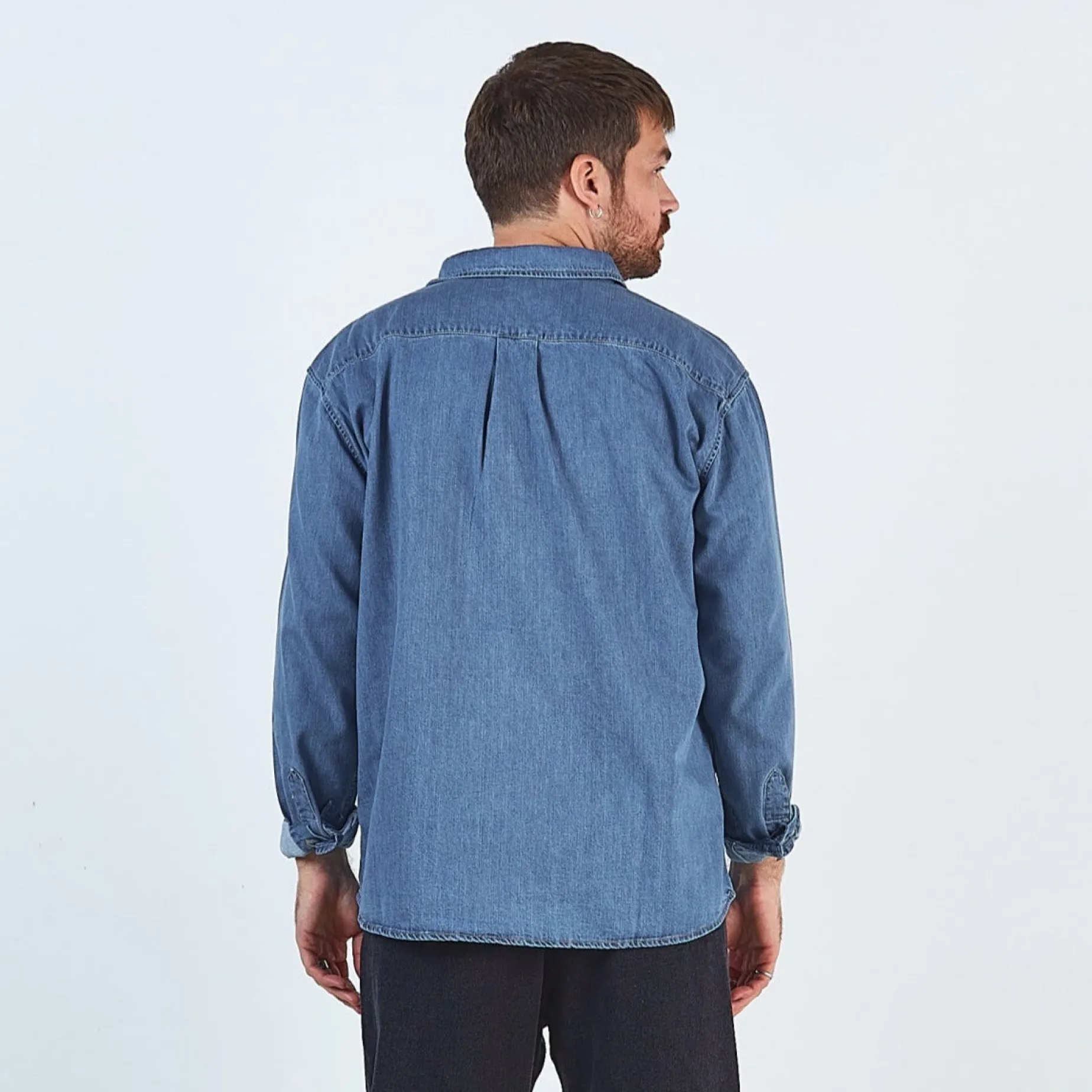 Poudre Organic Chemises & Surchemises | CHEMISE CAMISA Denim Blue Denim-Blue
