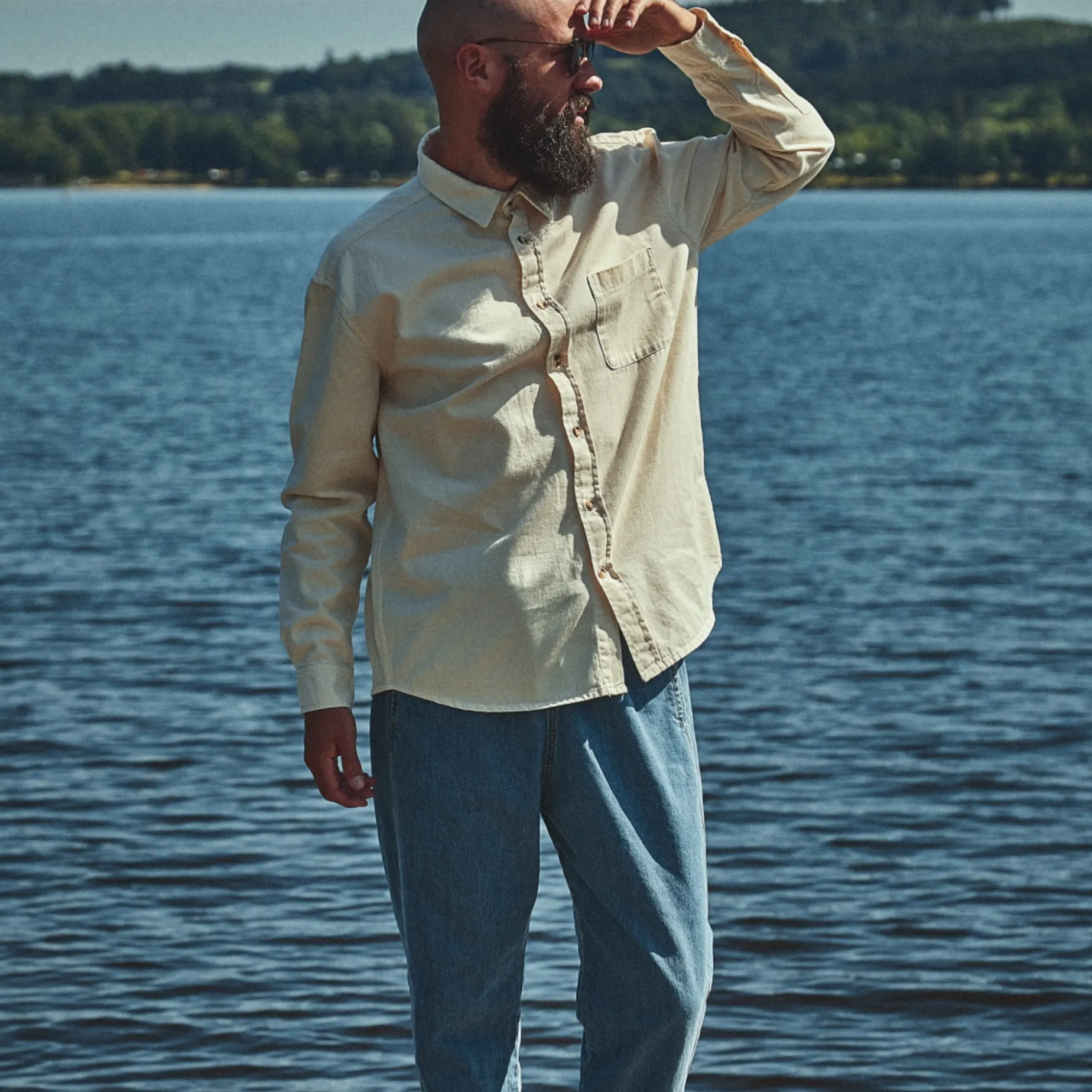 Poudre Organic Chemises & Surchemises | CHEMISE CAMISA Denim Écru Denim-Écru