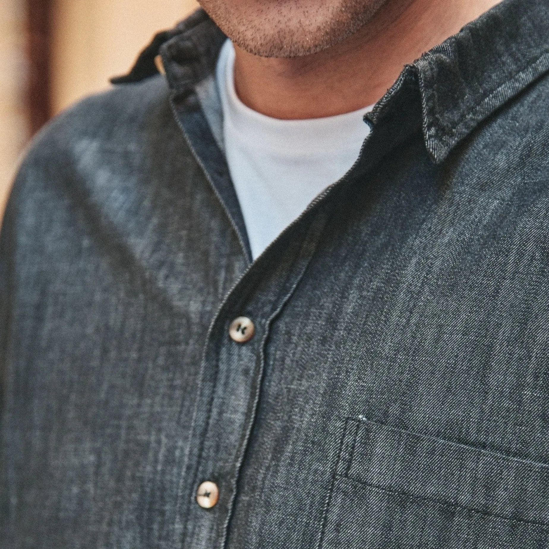 Poudre Organic Chemises & Surchemises | CHEMISE CAMISA Denim Noir