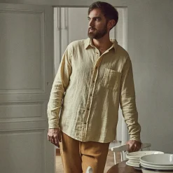 Poudre Organic Chemises & Surchemises | CHEMISE CAMISA GAZE Biscotti