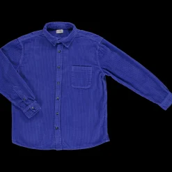 Poudre Organic Chemises & Surchemises | CHEMISE LENHADOR VELOURS CÔTELÉ Dazzling Blue Dazzling-Blue
