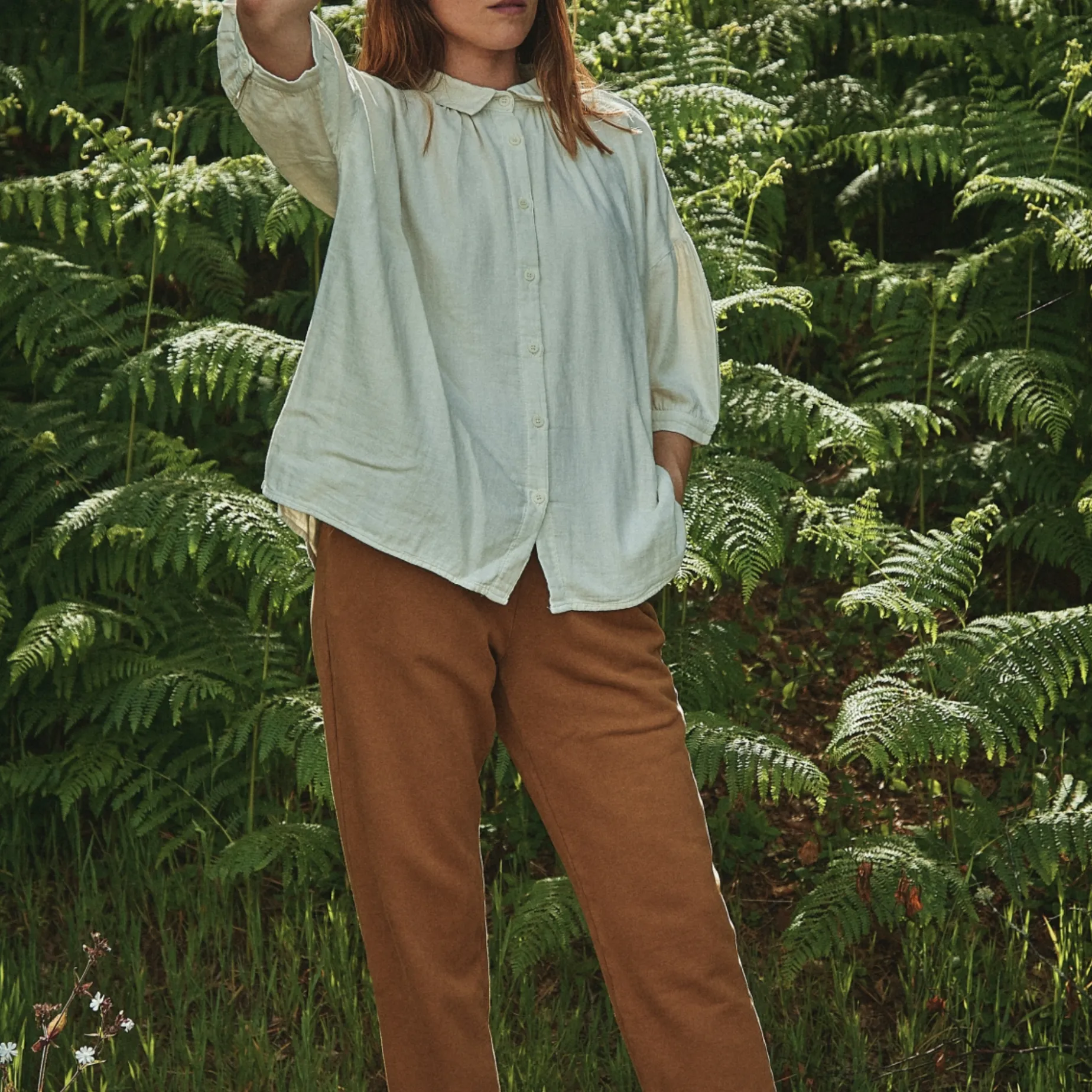Poudre Organic Blouses & Chemises | CHEMISE NEOTINE Almond Milk AlmondMilk