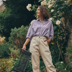Poudre Organic Blouses & Chemises | CHEMISE NEOTINE Lavender Aura LavenderAura